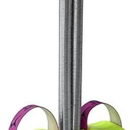 JON EX Tummy Trimmer Spring Exercise Equipment, Neon Green, Fitness Ab Exerciser with Foam Handles || Green (2)-image-9