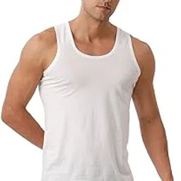 ramraj cotton Men's Sleeveless Inner Vest Sukra-RN-85 White-picture-48