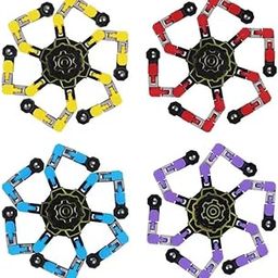 Transforming Robot Building Toy Set, Plastic Fidget Spinner, Multi-Color, 7.8 cm-image-38