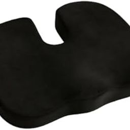 Frenzzo Coccyx SEAT Cushion Memory Foam Coccyx Seat Cushion for Car and Yoga | Ergonomic Orthopedic Design for Tailbone Pain Relief|Breathable Washable Cover | Non-Slip Base | Coffee-image-8