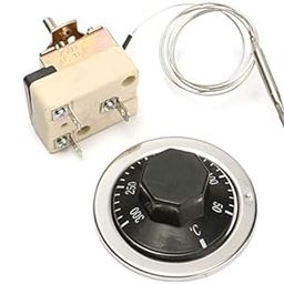Ubersweet® Thermostat AC 250V 16A 50 to 300 degrees Celsius Temperature Controller NC for Electric Oven-image-51