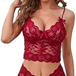 Lingerie Set for Honeymoon/Non-Padded Bra & Panty/Nightwear Super Soft Net Babydoll Lingerie Set Sleepwear Naughtydress-image-13