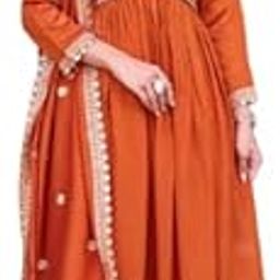 Women's Ethnic Motifs Regular Thread Work Kurta with Trousers & with Dupatta-image-1