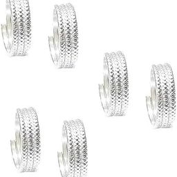 Toe Ring Set for Women, Adjustable Band, Contemporary Style, Pack of 2-image-15