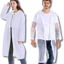 EVA Waterproof Unisex Rain Coat with Hood, Full Sleeves – Lightweight & Durable Rainwear Poncho for Men, Women, Boys & Girls | White color | Free Size for Camping, Hiking & Travel (White)-image-58