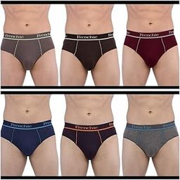 Men's Cotton Frenchie Pro Outer Elastic Brief Pack Of 6 (Print May Vary)-picture-12