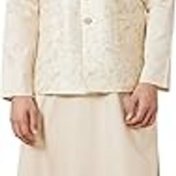 Men's Blended Viscose Sleeveless Traditional Nehru Jacket-0