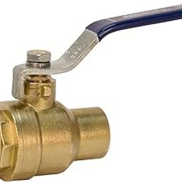 NIBCO S-FP-600A BRS Brass Ball Valve, Two-Piece, Lever Handle, 1" Female Solder Cup-image-73