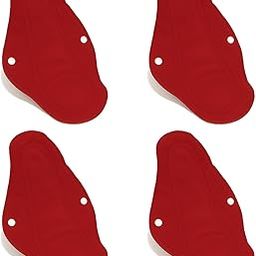 Zlox Eco-Friendly Reusable Sanitary Pads – Soft, Breathable Cloth Menstrual Pads for Women – Washable, Odor-Free, Heavy Flow Protection, Pack of 4 (Red)-picture-6