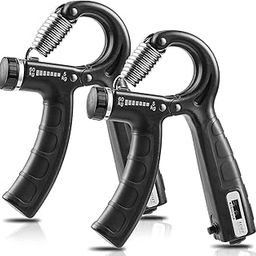 Zenitrain 2 Pack Grip Strength Trainer with Counter, Hand Grip Strengthener, Adjustable Resistance (5-60kg), Forearm Strengthener, Perfect for Athletes Musicians-image-35