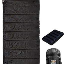RhinoKraft Camping Sleeping Bag - 3 Season Warm & Cool Weather - Summer, Spring, Winter, Lightweight, for Adults & Kids - Camping Gear Equipment, Traveling and Outdoors-image-46