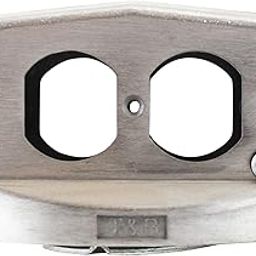 Thomas & Betts 1853-D Double Floor Outlet For Two Duplex Receptacles, Aluminum Satin Finish-image-6