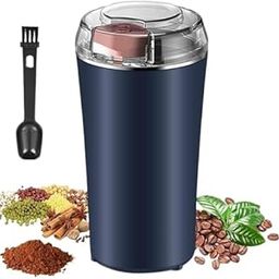 Groreation Coffee Grinder Electric Spice Bean Herb with Integrated Brush Spoon One Touch Push Button Stainless Steel Grinding Peanut Grains Beans-picture-19