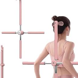 VIHAX Posture Corrector, Yoga Cross Stick, Yoga Cross Bar, Back Pain Relief for Men and Women, Upper and Lower Back Stretcher and Straightener Stretch Bar, Back Braces-image-92