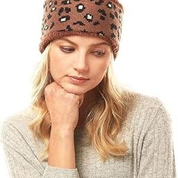 Wide Headbands for Women, Boho Bandeau Head Bands, Workout Head Wraps, Stretch No Slip Hair Wraps (Brown)-image-70