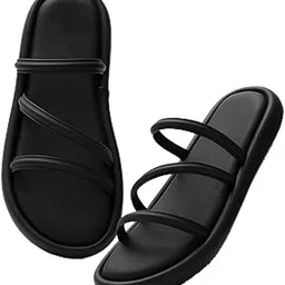 looper Women's Open-Toe Flat Sandals with Comfortable Sole | Stylish and Versatile for Any Occasion (Brown)-picture-13