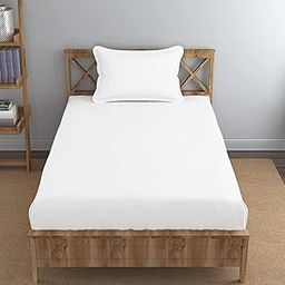 MONISTIC Home Super Solid Plain White Anti Skid Elastic Fitted Bedsheet for Single Bed Diwan Size Bed (Size: 36x72x8 inches)-image-41