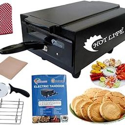HOTLIFE Big XXL Size 2000W Electric Tandoor with Hand Glove, Recipe Book, Pizza Cutter, 4 Skewers and 4 Shocked Proof Rubber Legs-picture-13