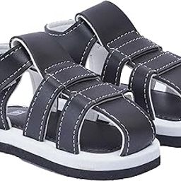 Kids Hook & Loop Sandals For Baby Girls and Boys/First Walking Sandals For 6 To 18 Months-With PU Upper & Eva Sole -BT4088-28