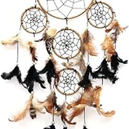 Jute Rope Dream Catcher for Bedroom, Home Decor, Wall Hanging, Wall Decor, Gifts and Decoration (Black/Brown)-image-126