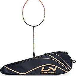 Li-Ning Turbo 99 Unstrung Carbon Fiber Badminton Racket with Free Full Cover (BLACK/ORANGE)-picture-27