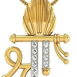 925 Sterling Silver Gold Plated Shree Krishna Pendant for Men & Women With Cable Chain | Pure Silver Religious Locket for Good Health & Wealth-image-90
