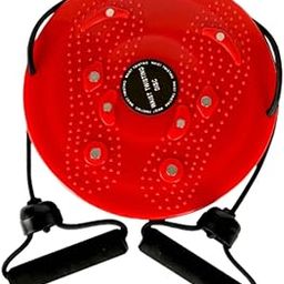 THE STYLE SUTRA Waist Twisting Disc Portable Non Slip Fitness Plate Exercise Balancing Board Red-image-67