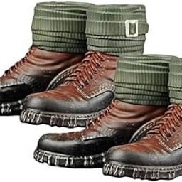 HEAVENGLOW 2X Mountain Combat Boots 1/6 German Soldier Lace Up 12'' Action | Action s-image-53