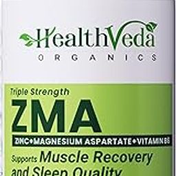 HEALTH VEDA ORGANICS PRIVATE LIMITED Zma (Zinc,Magnesium Aspartate & Vitamin B6)|Nighttime Muscle Recovery Supplements For Improved Muscle Strength|For Both Men & Women|60 Veg Tablets-image-41