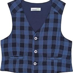 Blue Checkerd Waistcoat.-image-26