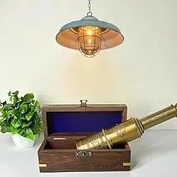 Vintage Brass Telescope Victorian 1915 | Martine | Antique | Full Functional | with Wooden Gift Box | 20 Inch-picture-17