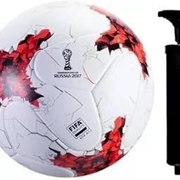 MS 10 Hand Stitched Size 5 Football – Multicolor Design with Free Hand Air Pump | Ideal for Beginners & Recreational Play | Russia White & Red-image-96