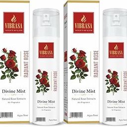 VIBRASA Divine Mist Radiant Rose 100 ML Air Freshener Spray - (Pack Of 2) | Premium Air Freshener for Home and Mandir | Pure and Natural Fragrances for Worship and Meditation-image-24