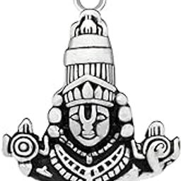 925 sterling silver vintage stylish Hindu idol Tirupati balaji and Laxmi Pendant jewelry ssp01597-image-19