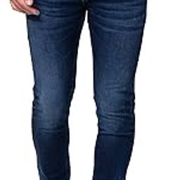 Blue Low Rise Super Slim Fit Jeans for Men-image-23