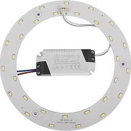 Ledytech 1 Pack 15W 5730 Smd Led Panel Ceiling Light Fixtures Round Circle Replacement Plate Lamp White 6000K (White 6000-6500K)-image-82