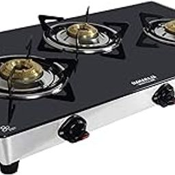 Maharaja Whiteline Belenus Toughened Glas 3 Burner Gas Stove, Black-picture-16