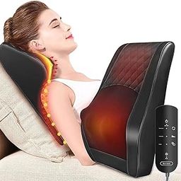 Shiatsu Neck and Back Massager with Heat,Electric Deep Tissue Kneading Neck and Shoulder Massage,Best Gifts for Women Men Mom Dad Mothers Fathers Day Birthday Gift (Back Massager with Heat)-image-49