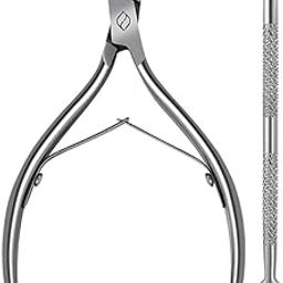 Cuticle Pusher and Cutter Set - Surgical Grade Stainless Steel. Includes Cuticle Trimmer and Nipper for Fingernail and Toenail Care Durable Tools for Gel Nail Polish Removal, Pedicures, and Manicures.-image-6