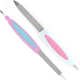 Kawna PPP 2 in 1 Manicure Pedicure Nail File Tool Cuticle Trimmer Cutter Remover for Women (Set of 2)-14