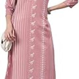 Women's Pastel Pink Cotton Animal Print Straight Kurta-image-18