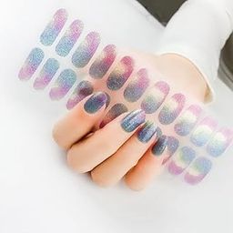 Havilah Nail Sticker 22 Fingers Shiny Onion Powder Starry Waterproof Nail Sticker Model 3-image-94