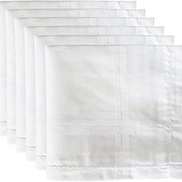 100% Cotton Premium Collection Handkerchiefs Hanky For Men White Striped XXL King Size Perfect for Gift (White)-image-99