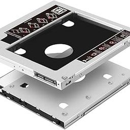 BigPlayer SSD HDD Caddy 12.7mm Aluminum 2nd Hard Disk Drive Caddy Case Adapter for Universal Laptop CD/DVD-ROM Optical Bay (12.7MM)-picture-8