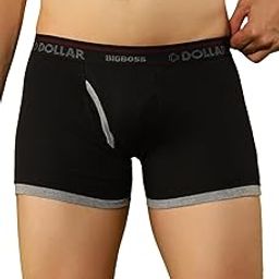 Men's Assorted Solid Combed Cotton Trunk with Contoured Pouch Support (Colour May Vary)-27