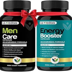 La Vedaa Men Health Care & Energy Booster Capsule | Ayurvedic Products for Men Health | Herbal Supplement | Non-Habit Forming 120 Veg Capsules-image-31