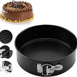 Casa Azul 6.5 Inch Springform Pan, Non Stick Cheesecake Pan/Round Cake Pan/Springform Cake Tin With Removable Bottom And Quick-Release Latch, Black-image-47