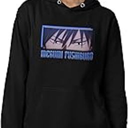 Eyes That Carry: Silent Guardian's Duty Cotton Black Hoodie for Women-image-60