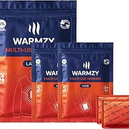 Warmzy Hand & Body Large Multiuse Warmers - 9+ Hours of Warmth, Reseal & Reuse Within 24hrs, Odour Less - Air Activated, Long-Lasting Heat Patches for Winter (Piece of 4 Body & Pair of 4 Hand)-image-11