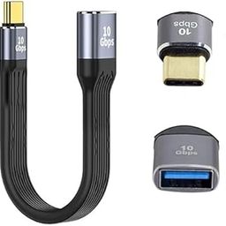 atdaraz USB 3.1 to USB C Adapter Cable, Type C Male to USB Female Adapter 10Gbps, USB 3.1 Gen 2 Type C to Type A Charger Cable Bedirectional USB C Adapter-image-97